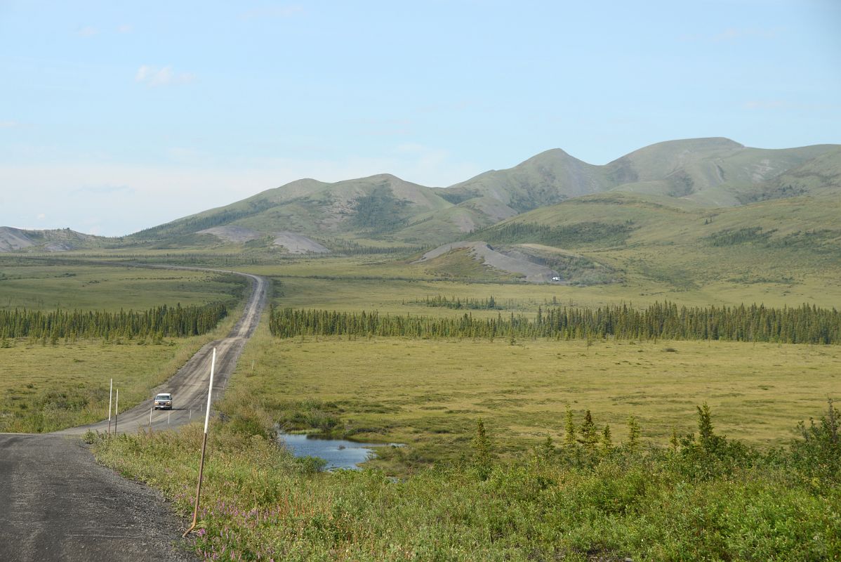 24E The Dempster Highway With Richardson Mountains In Yukon From Between The Yukon Northwest Territories Border And Arctic Circle